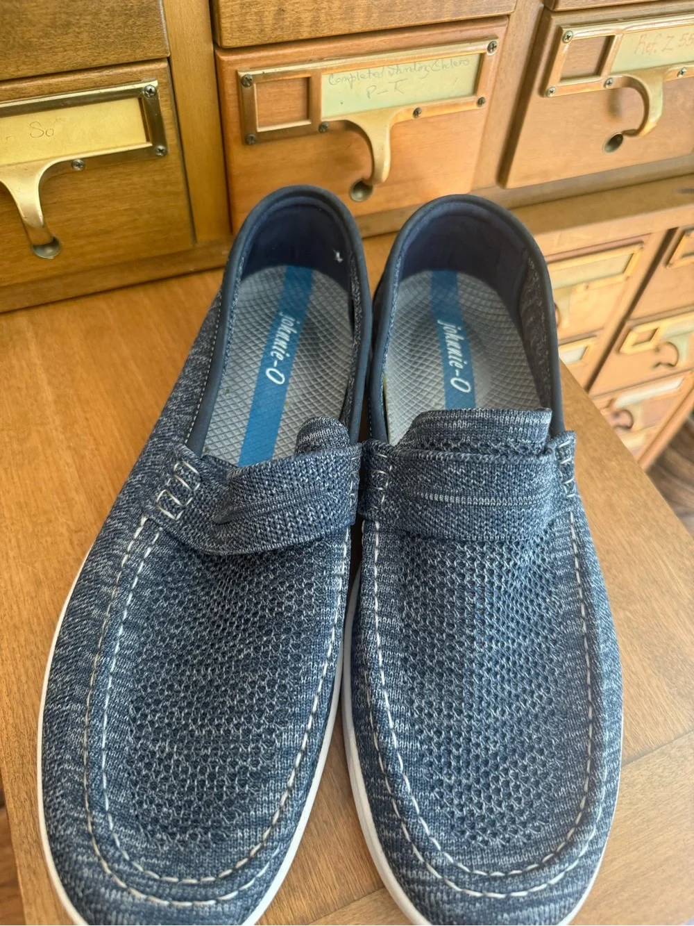 johnnie-O Flylite Loafer Men’s 11M Twilight Navy Blue Woven Slip-On
